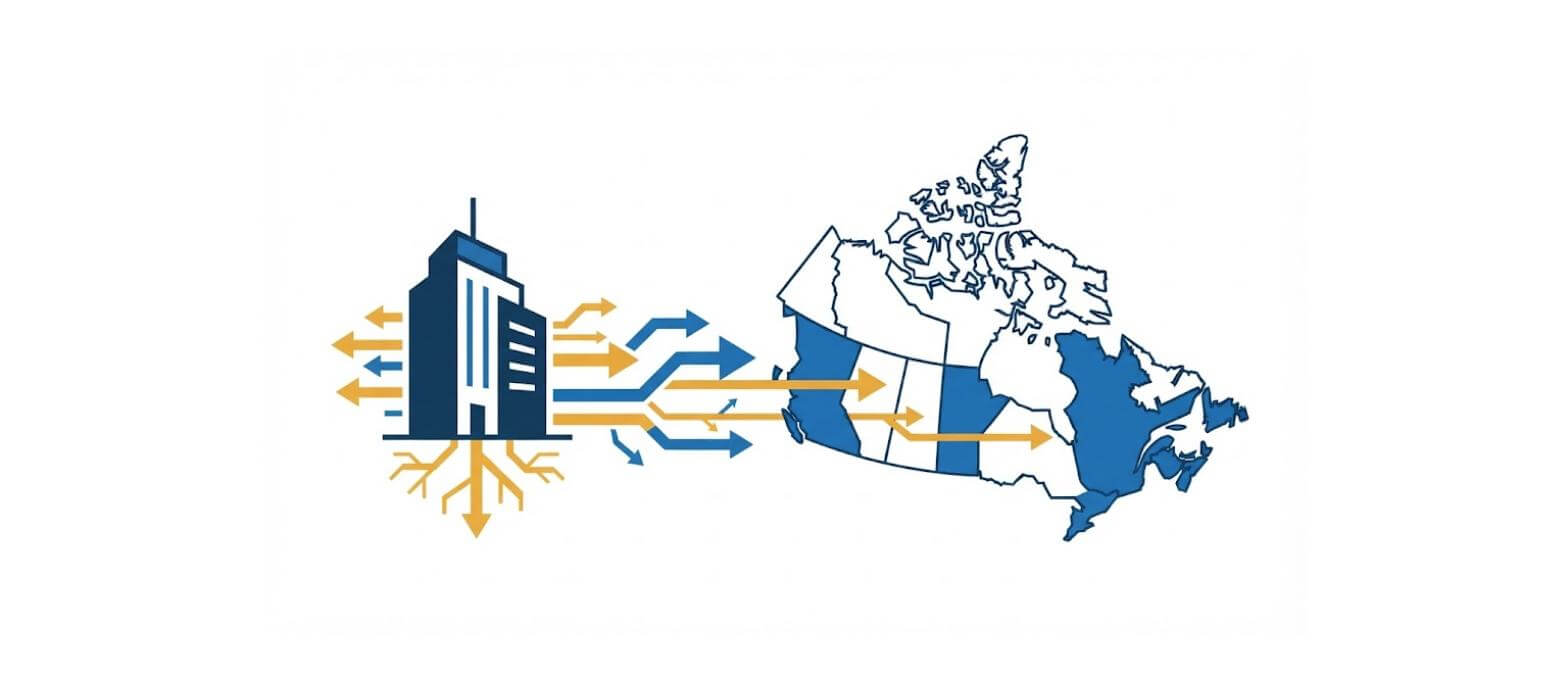 Extra-provincial registration for Canadian and foreign corporations illustration